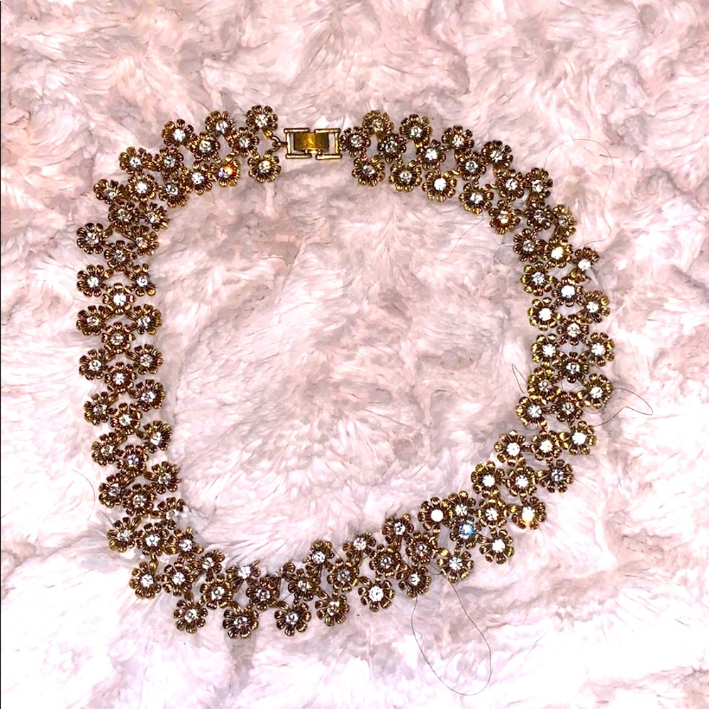 Gold Floral Choker